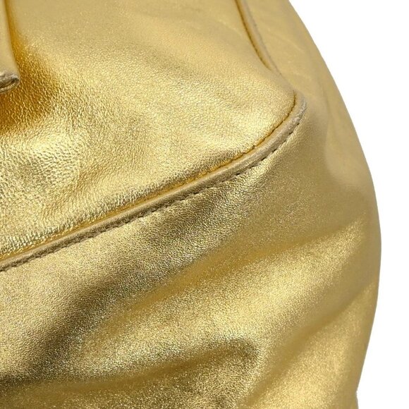 Fendi Gold Leather Mamma Baguette Handbag 2211 26325 009 155639 - Picture 4 of 10